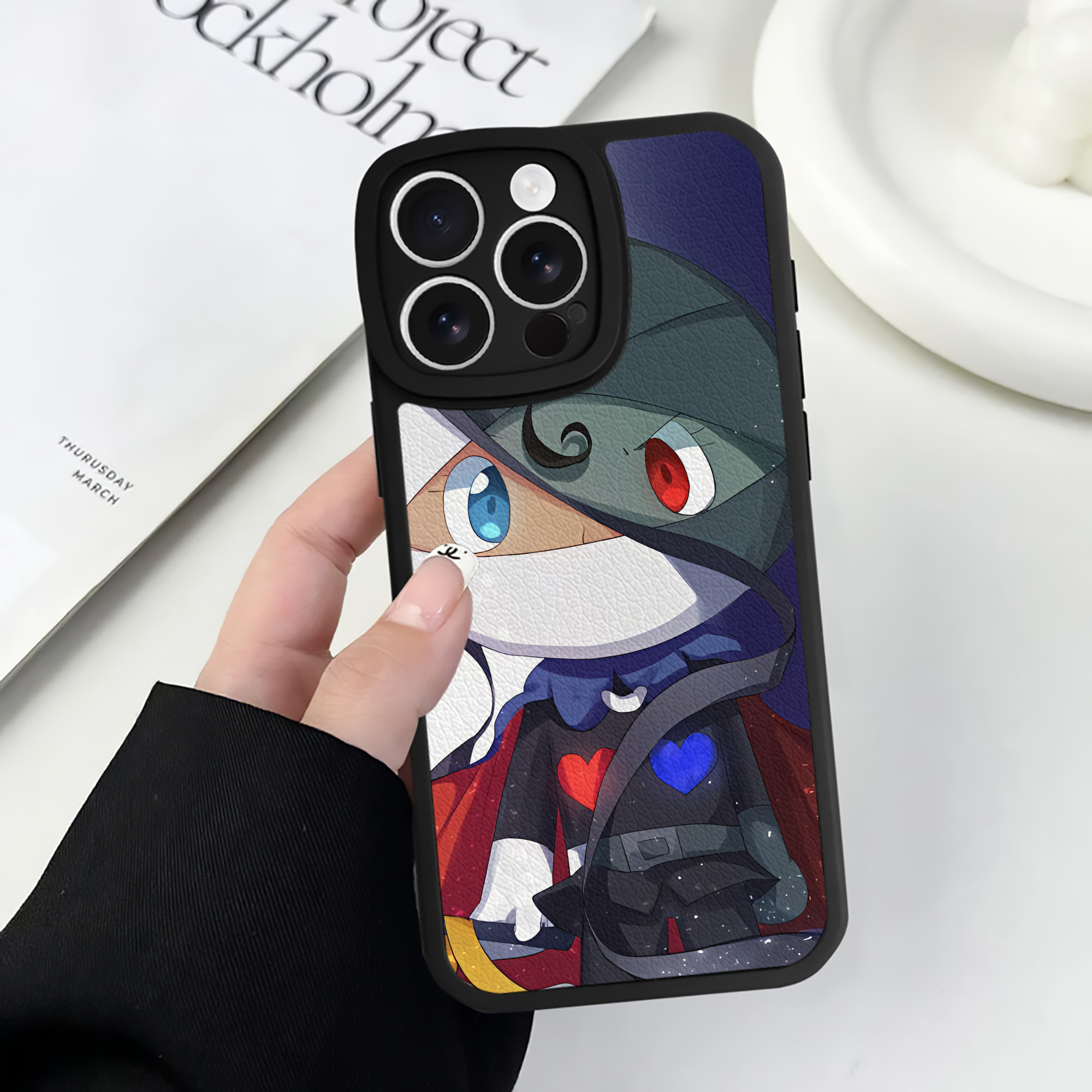 （画像用） アンパンマン Anpanman 【iPhone 16シリーズ対応】シリコンスマホケース（レザー調） 材質：シリコン